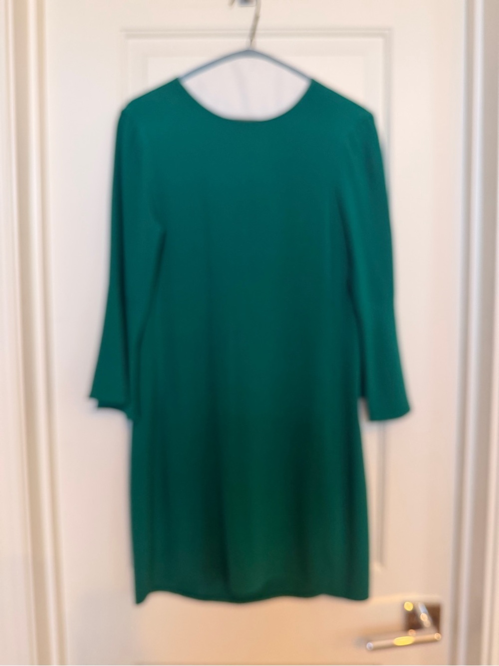 Sandro Emerald Green Midi Shift Dress